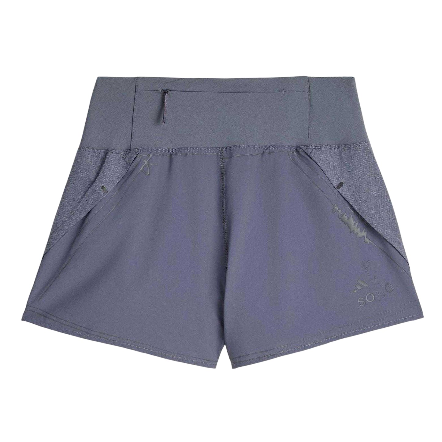 Grey - Back - Adidas Womens-Ladies Song For The Mute Regular Running Shorts