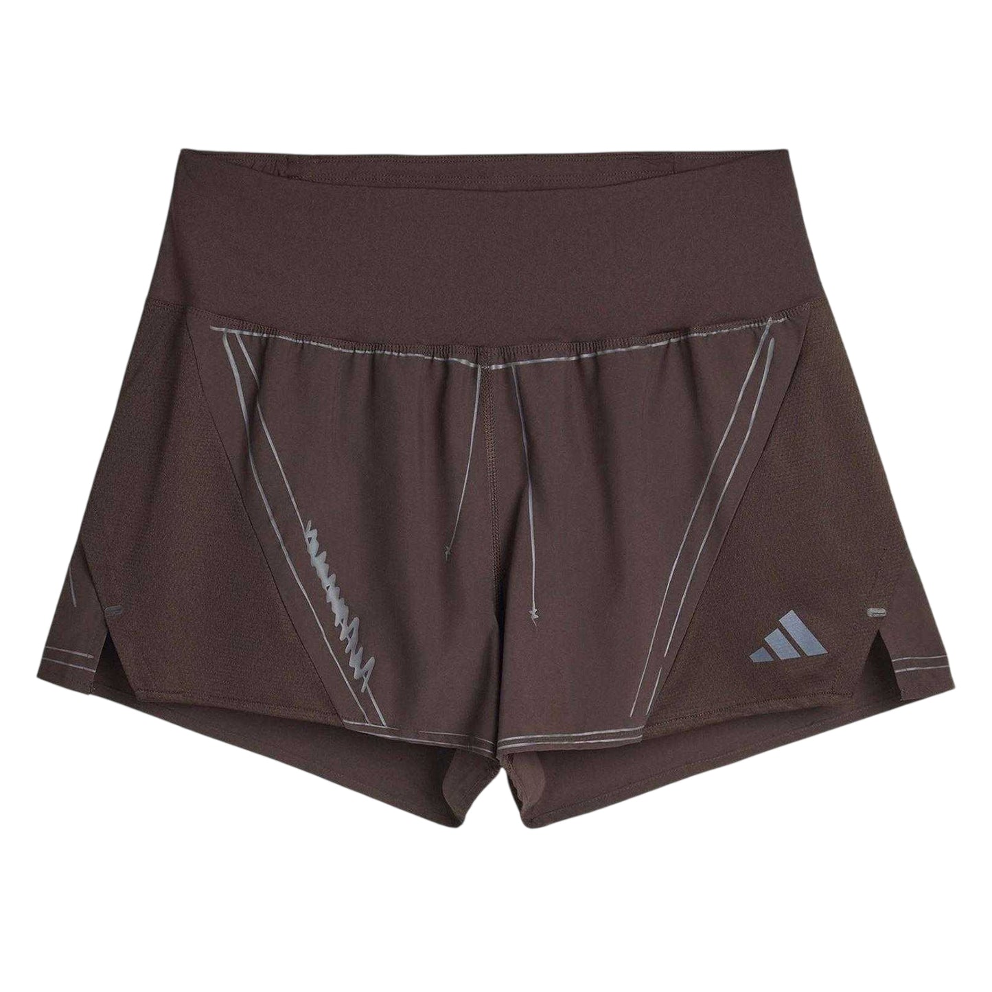 Coffee - Front - Adidas Womens-Ladies Song For The Mute Regular Running Shorts