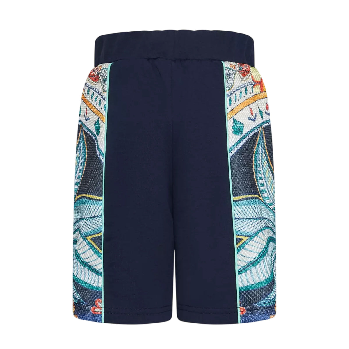 Blue - Back - Roberto Cavalli Boys Printed Shorts
