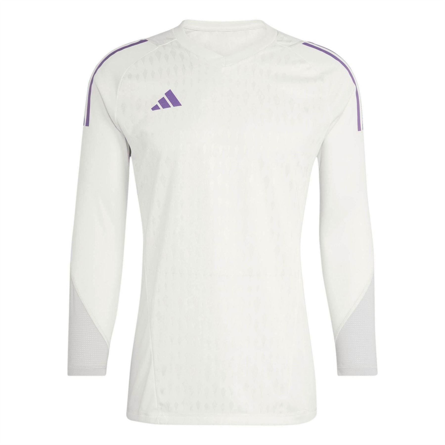 White - Front - Adidas Mens T23 Football Goalkeeper Jersey