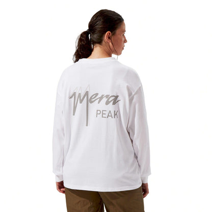 White - Pack Shot - Berghaus Unisex Adult Mera Peak Long-Sleeved T-Shirt