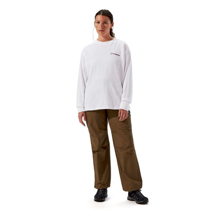 White - Close up - Berghaus Unisex Adult Mera Peak Long-Sleeved T-Shirt