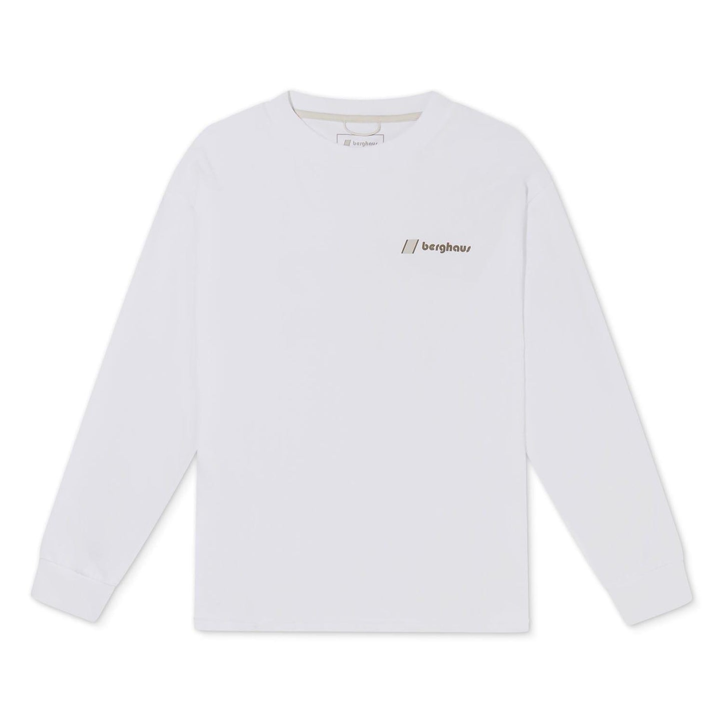 White - Front - Berghaus Unisex Adult Mera Peak Long-Sleeved T-Shirt