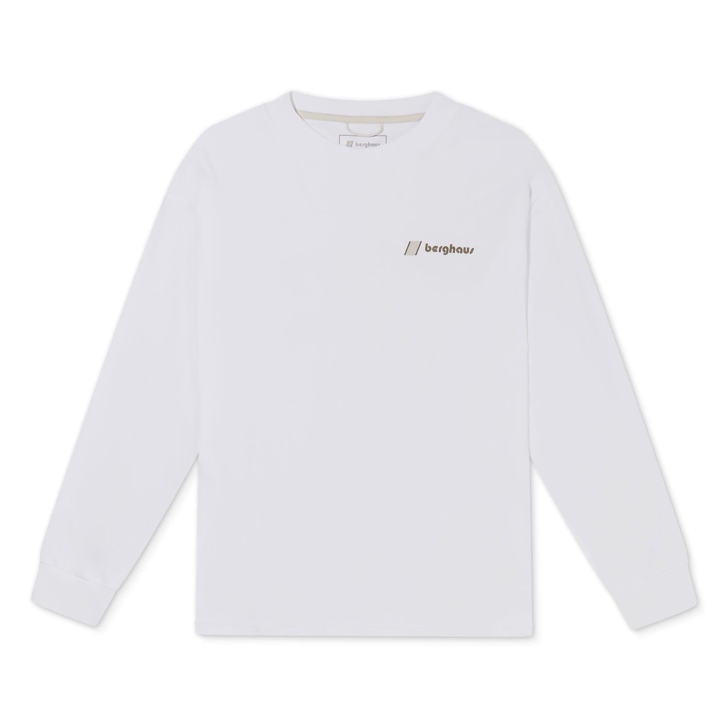 White - Front - Berghaus Unisex Adult Mera Peak Long-Sleeved T-Shirt