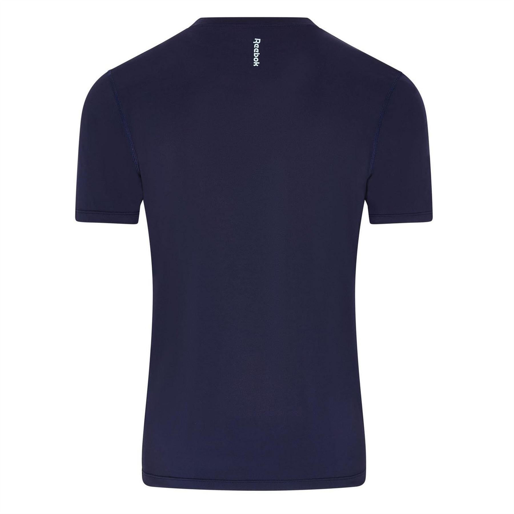 Charcoal-Navy - Back - Reebok Mens Short-Sleeved T-Shirt (Pack of 2)