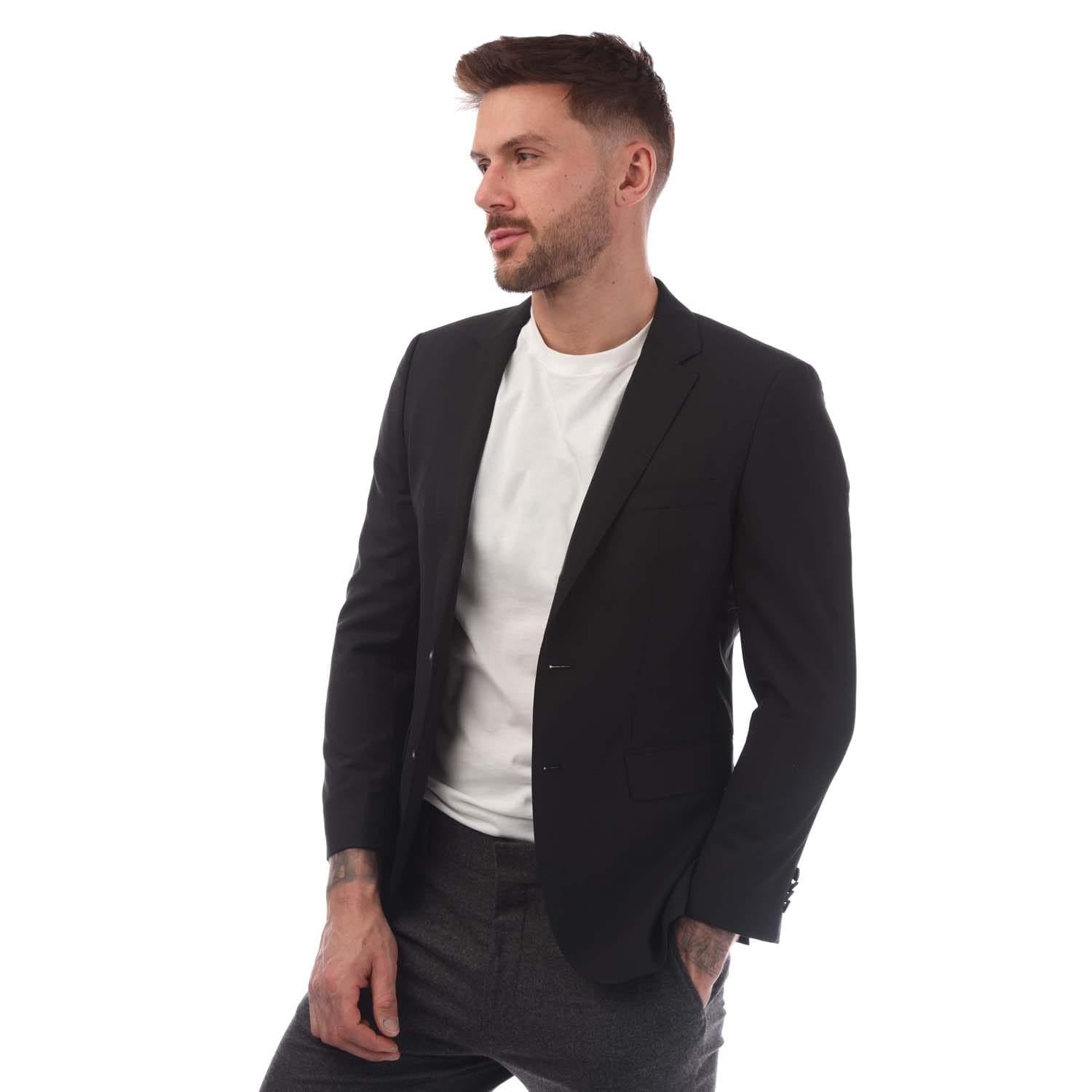 Black - Front - Boss Mens The Rider Blazer
