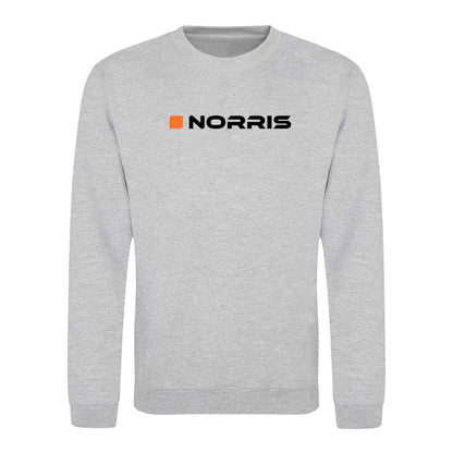 Grey - Front - AWD Unisex Adult Norris Sweatshirt