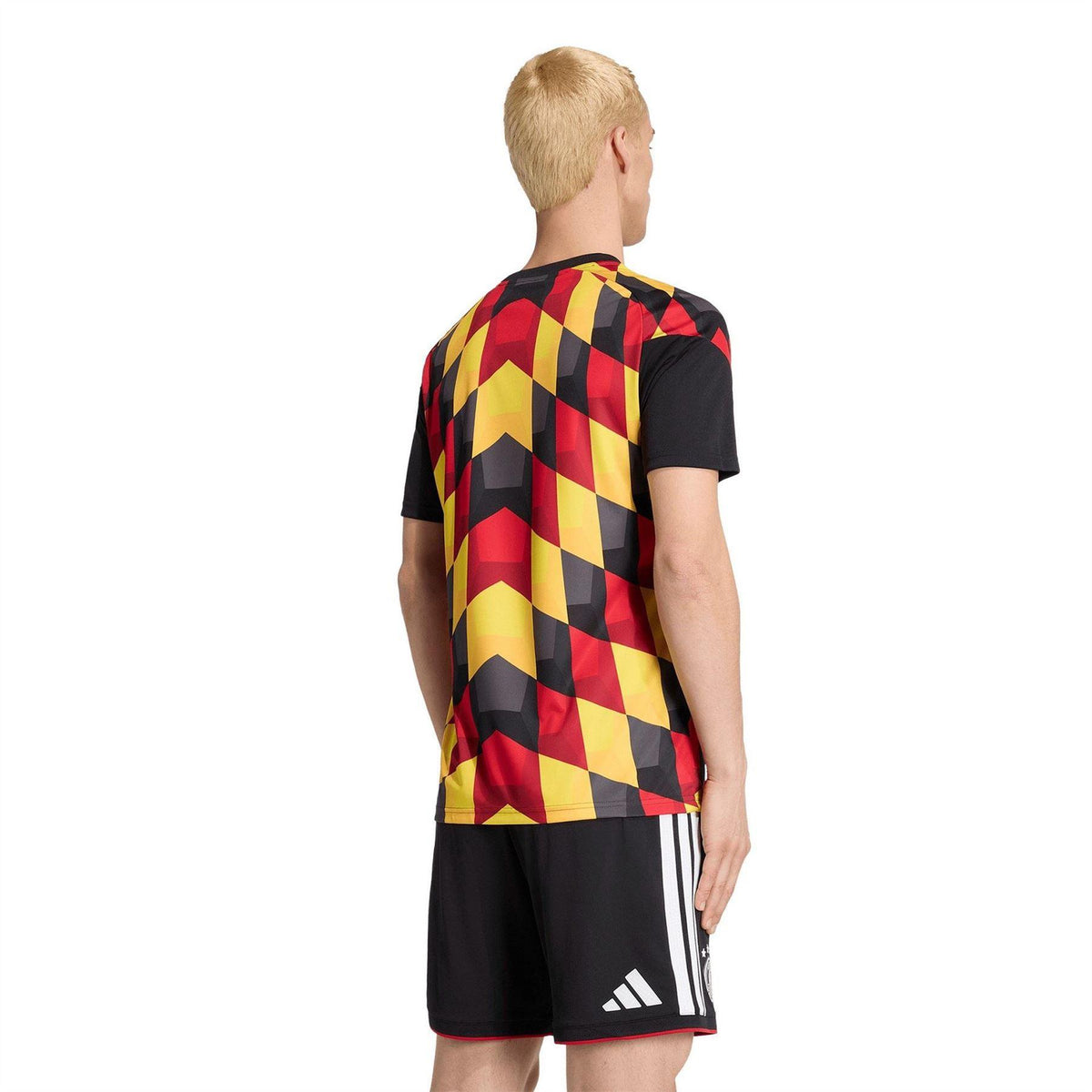 Black-Yellow - Lifestyle - Adidas Mens 2026 Pre Match Germany DFB Football Shirt