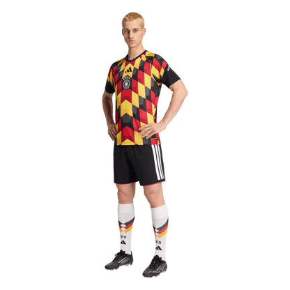 Black-Yellow - Pack Shot - Adidas Mens 2026 Pre Match Germany DFB Football Shirt