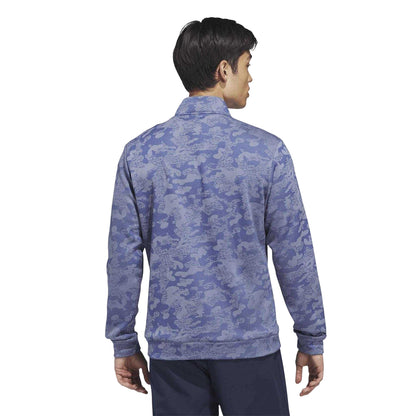 Indigo-Lemon - Back - Adidas Mens Ultimate 365 Durable Water Repellent Sweatshirt