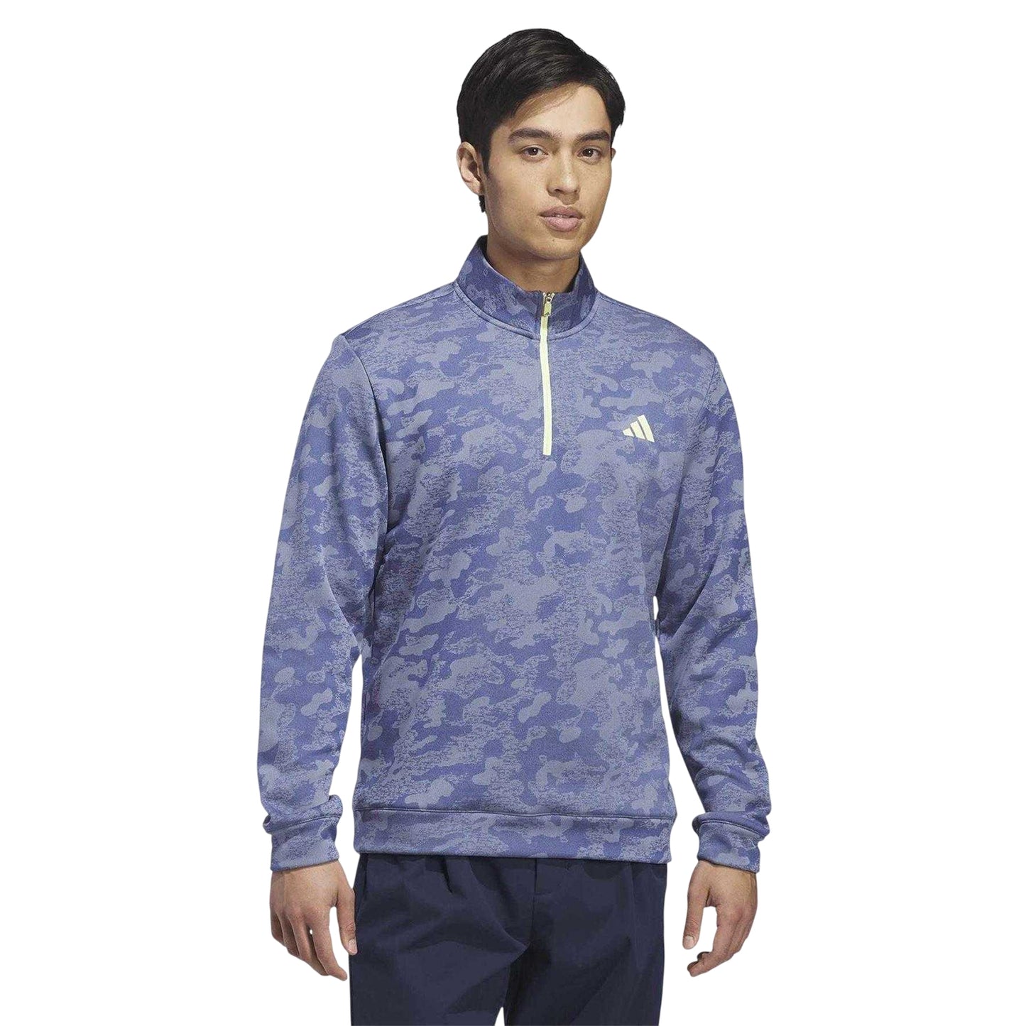 Indigo-Lemon - Side - Adidas Mens Ultimate 365 Durable Water Repellent Sweatshirt