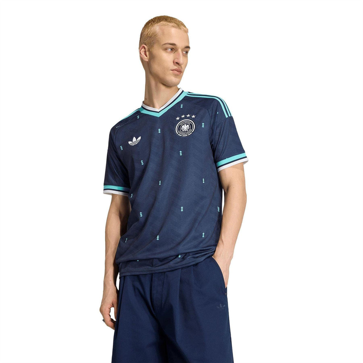 Navy-Black - Side - Adidas Mens 2026 Germany DFB Away Shirt