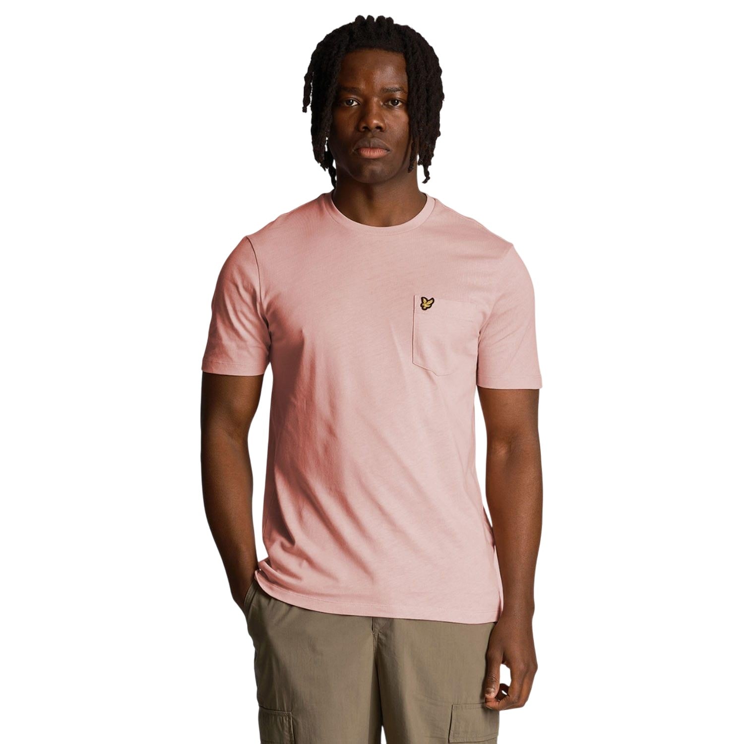 Pink - Lifestyle - Lyle & Scott Mens Pocket T-Shirt