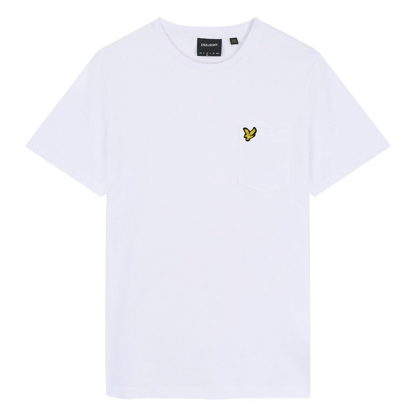 White - Front - Lyle & Scott Mens Pocket T-Shirt