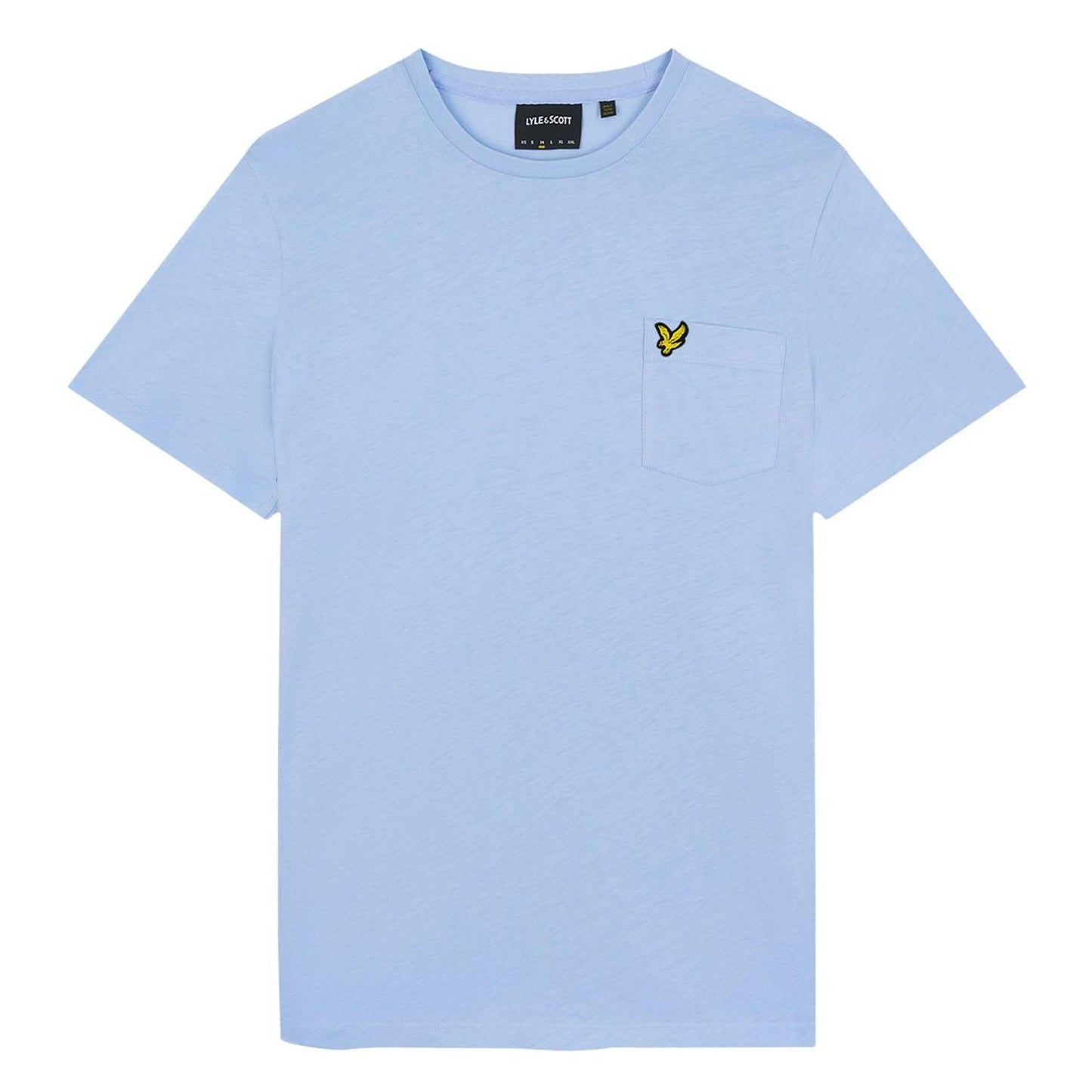 Light Blue - Front - Lyle & Scott Mens Pocket T-Shirt