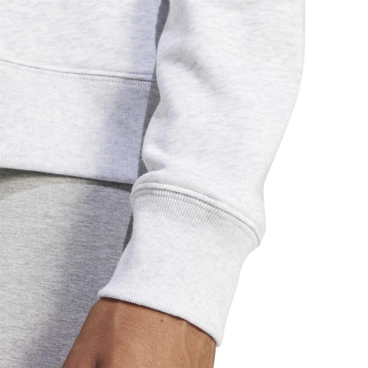 Light Grey Heather - Lifestyle - Adidas Womens-Ladies Woodmark Logo Sweatshirt