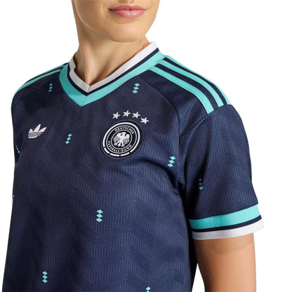 Navy-Black - Pack Shot - Adidas Womens-Ladies World Cup 2026 Germany DFB Away Shirt