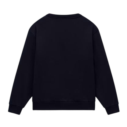 Black - Back - Napapijri Childrens-Kids Box Logo Crew Neck Sweatshirt