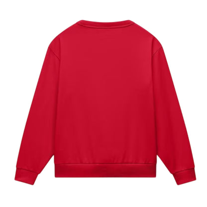 Red - Back - Napapijri Childrens-Kids Box Logo Crew Neck Sweatshirt