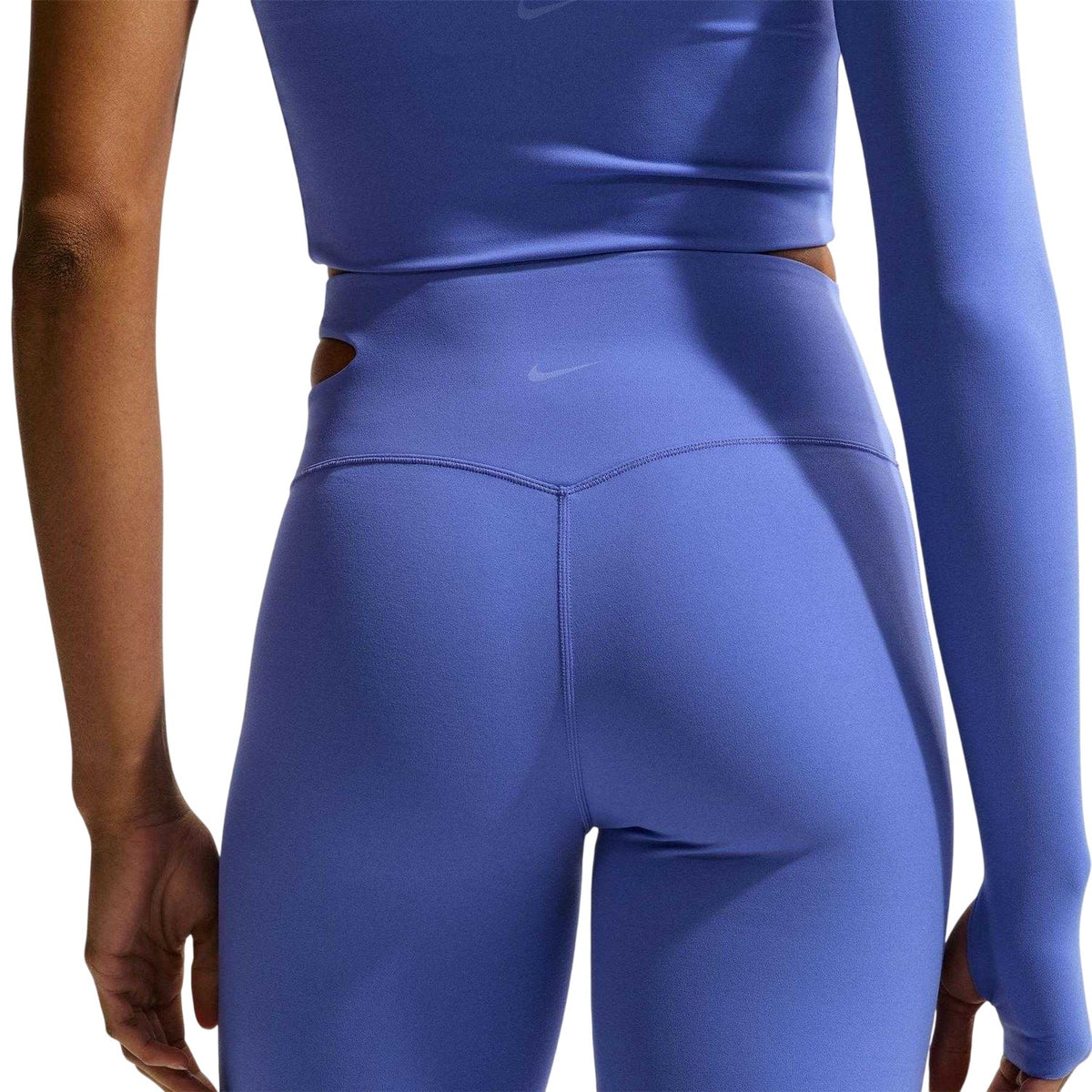 Sapphire - Lifestyle - Nike Womens-Ladies Zenvy Performance Cut Out High Waist Gym Leggings