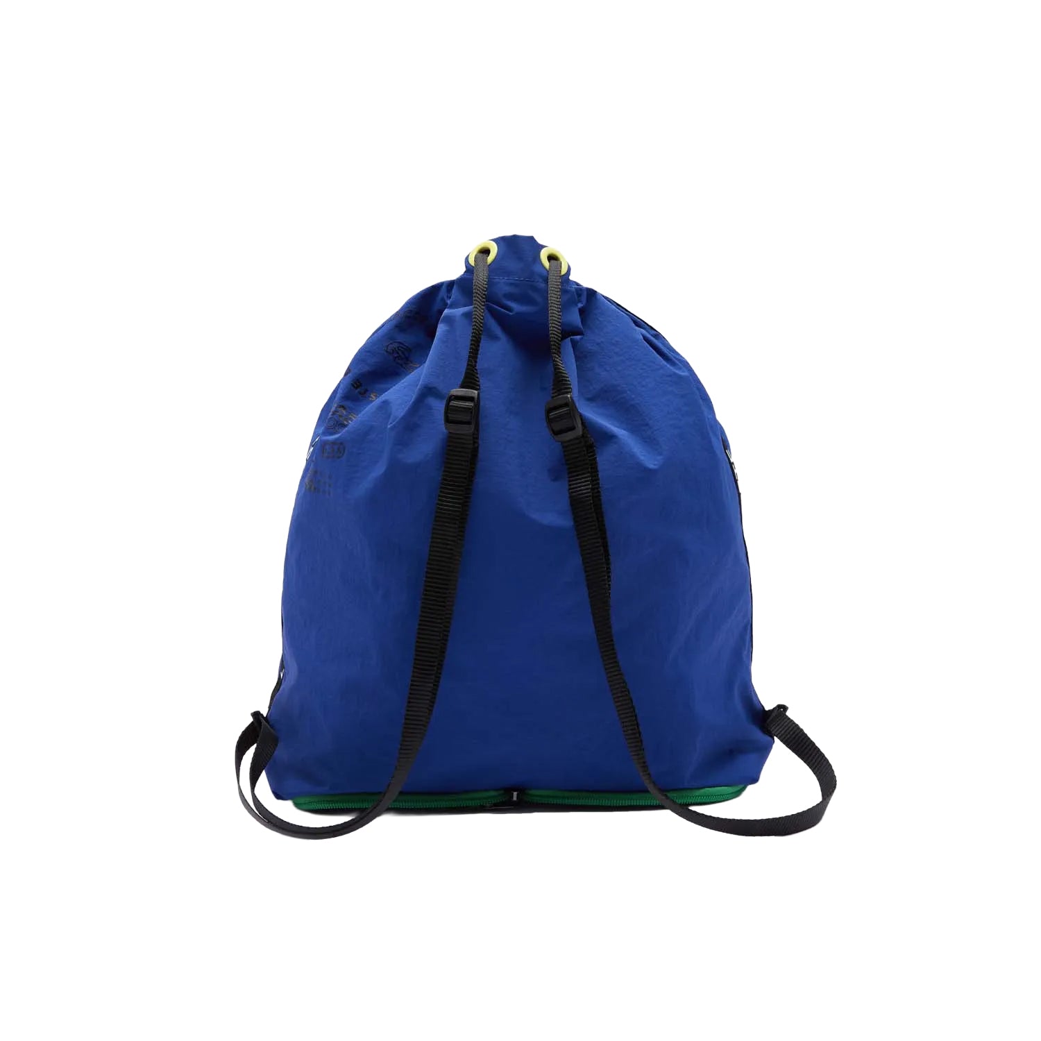 Blue - Back - Lacoste Nylon Foldable Backpack