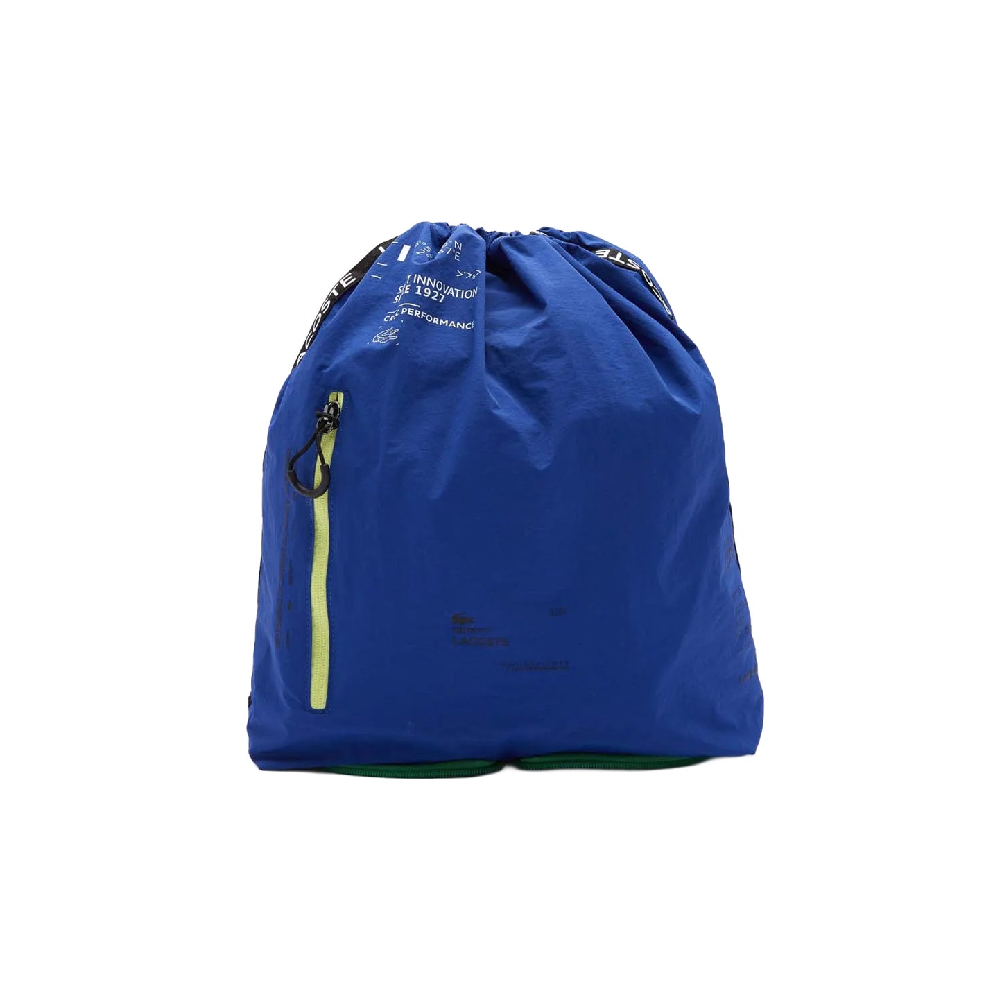 Blue - Side - Lacoste Nylon Foldable Backpack