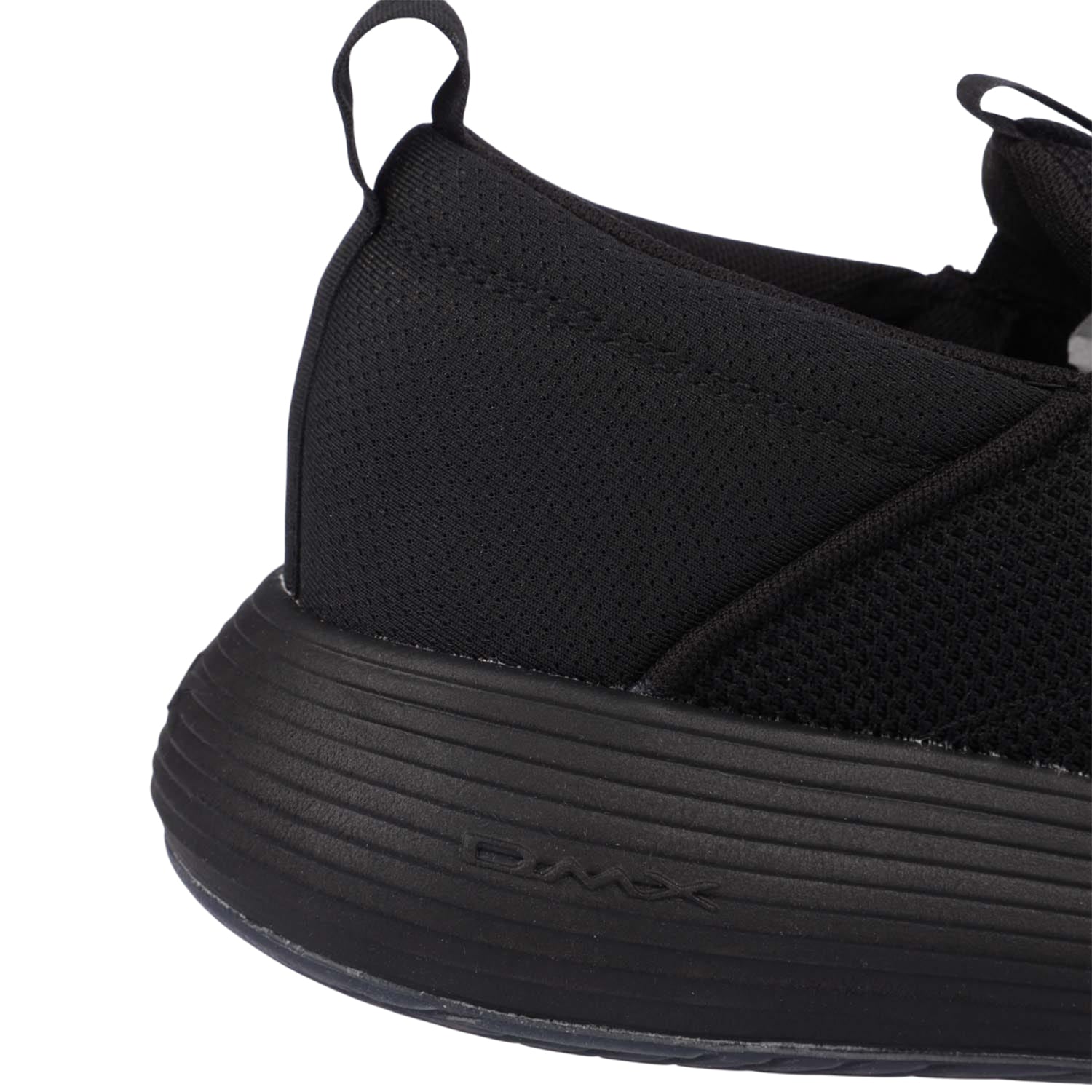 Black-Grey - Close up - Reebok Unisex Adult Dmx Comfort Slip-on Trainers
