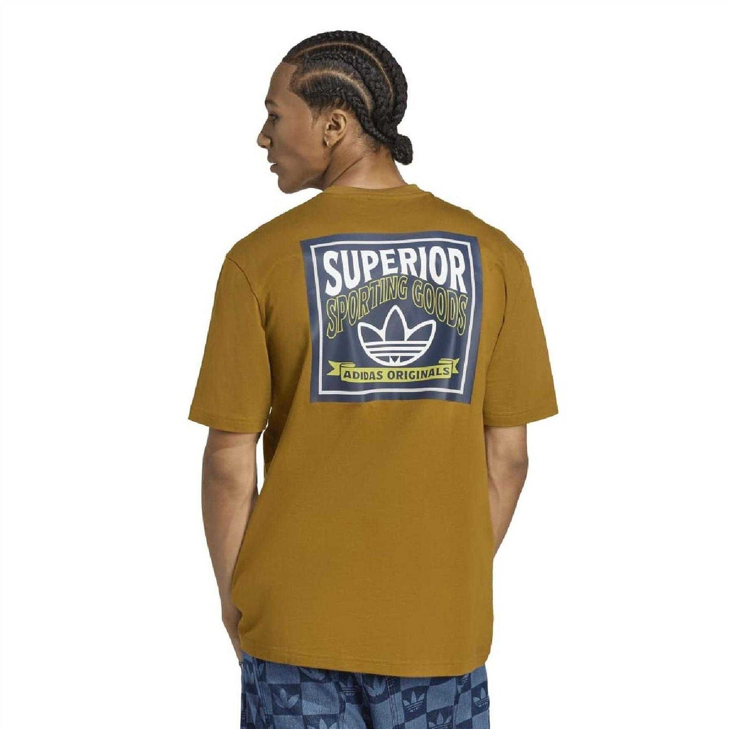 Bronze - Back - Adidas Mens Wabash Loose Fit T-Shirt