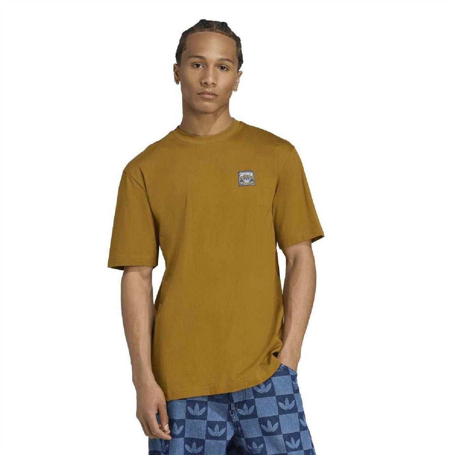 Bronze - Lifestyle - Adidas Mens Wabash Loose Fit T-Shirt