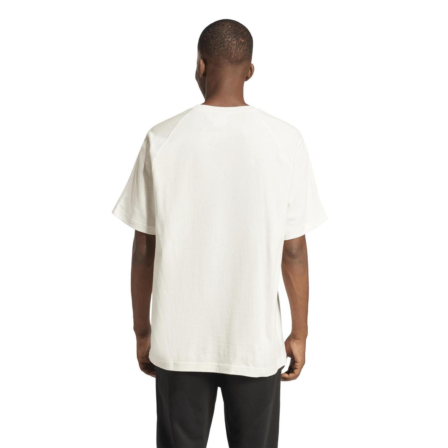 Cloud White - Back - Adidas Mens Originals Premium Loose Fit T-Shirt
