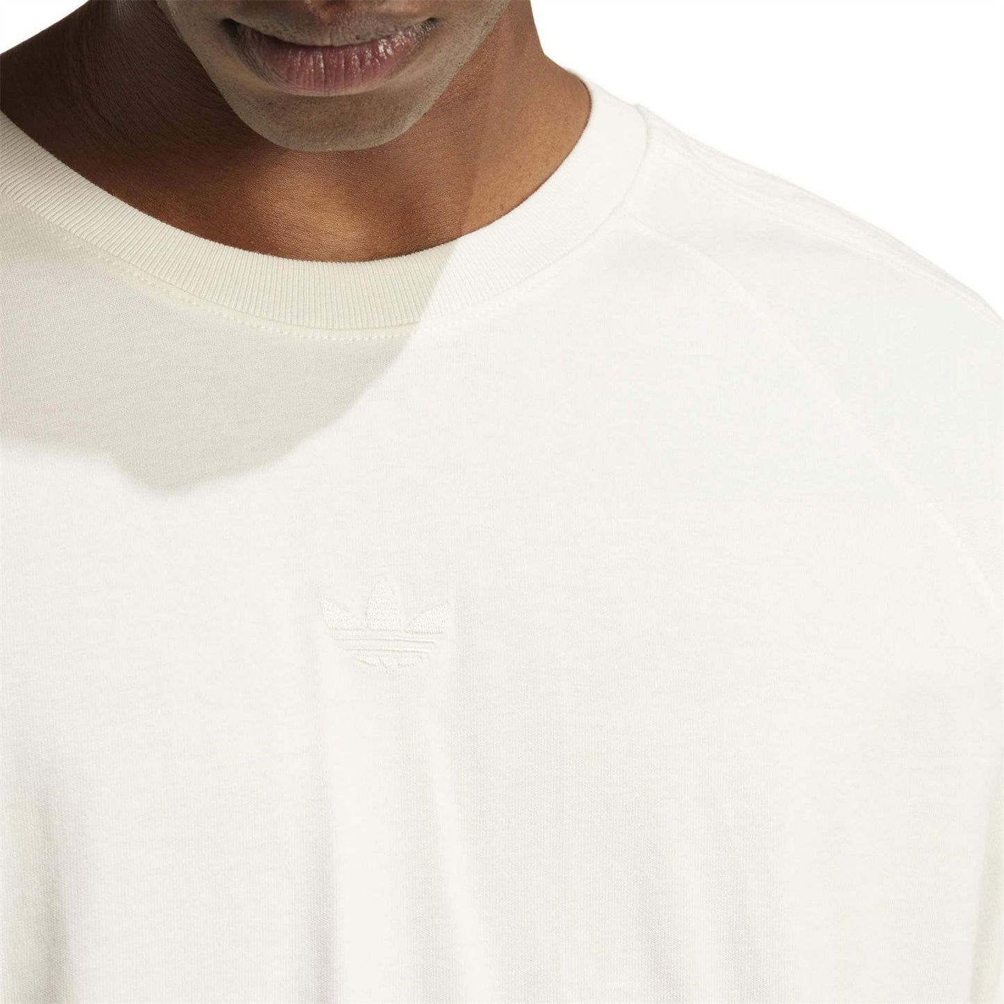 Cloud White - Side - Adidas Mens Originals Premium Loose Fit T-Shirt