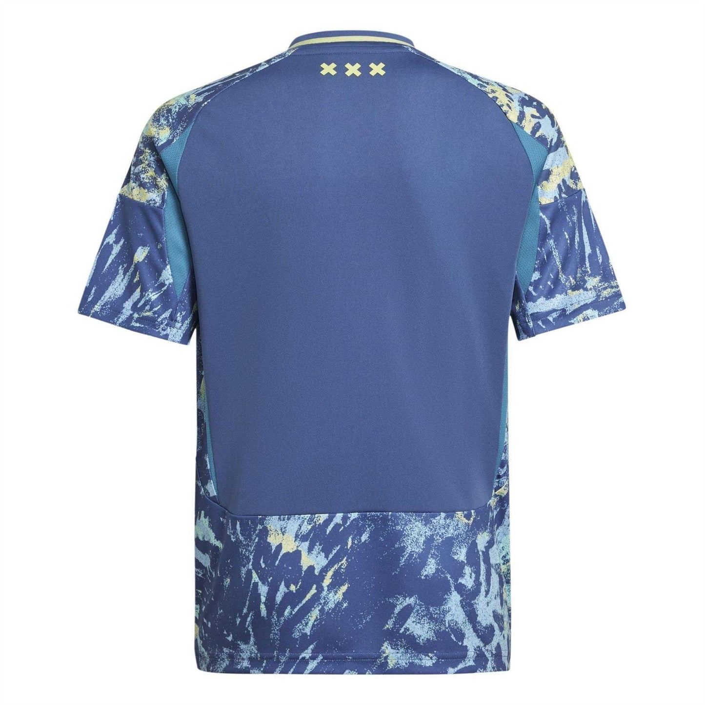 Blue - Back - Adidas Childrens-Kids Ajax Away Shirt