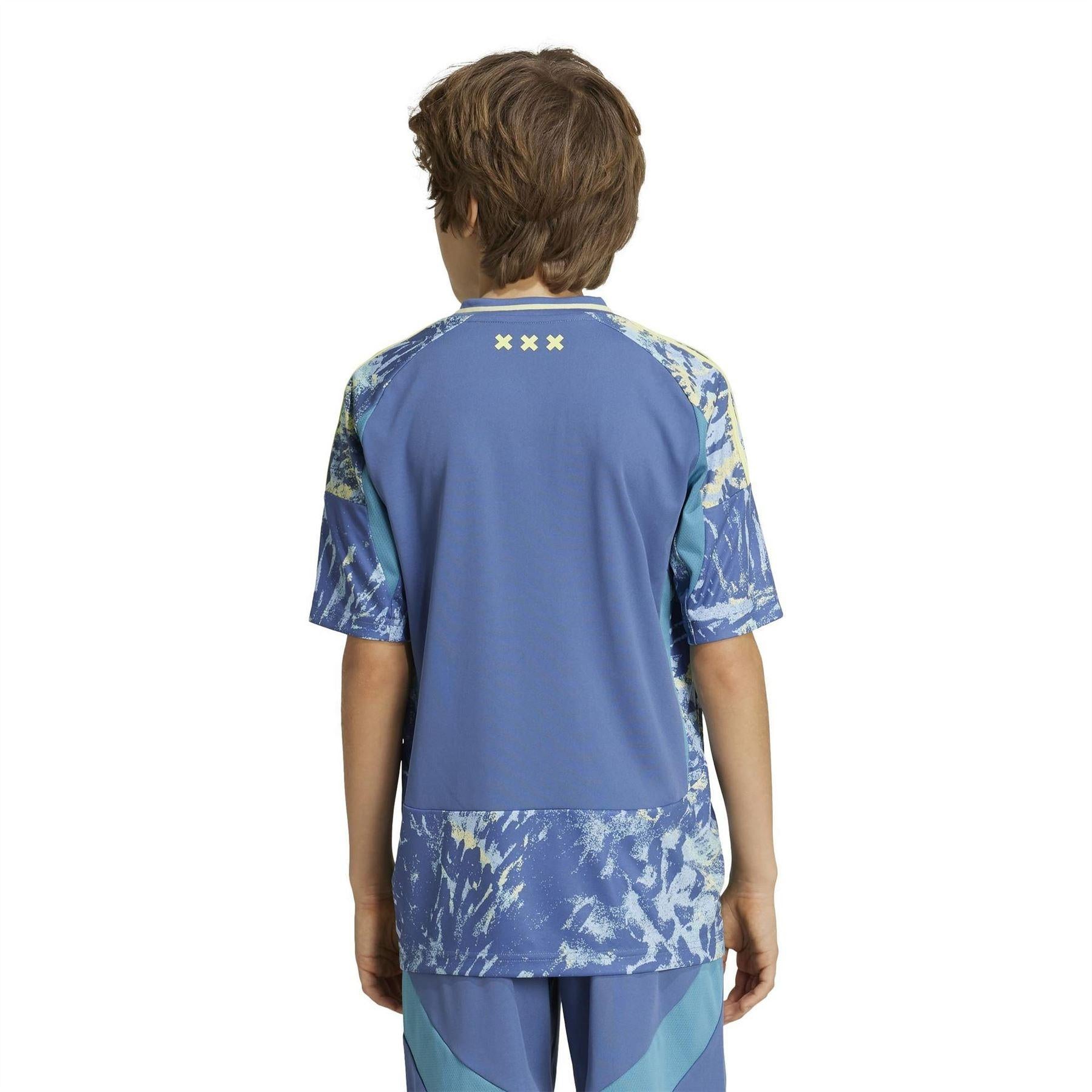 Blue - Lifestyle - Adidas Childrens-Kids Ajax Away Shirt