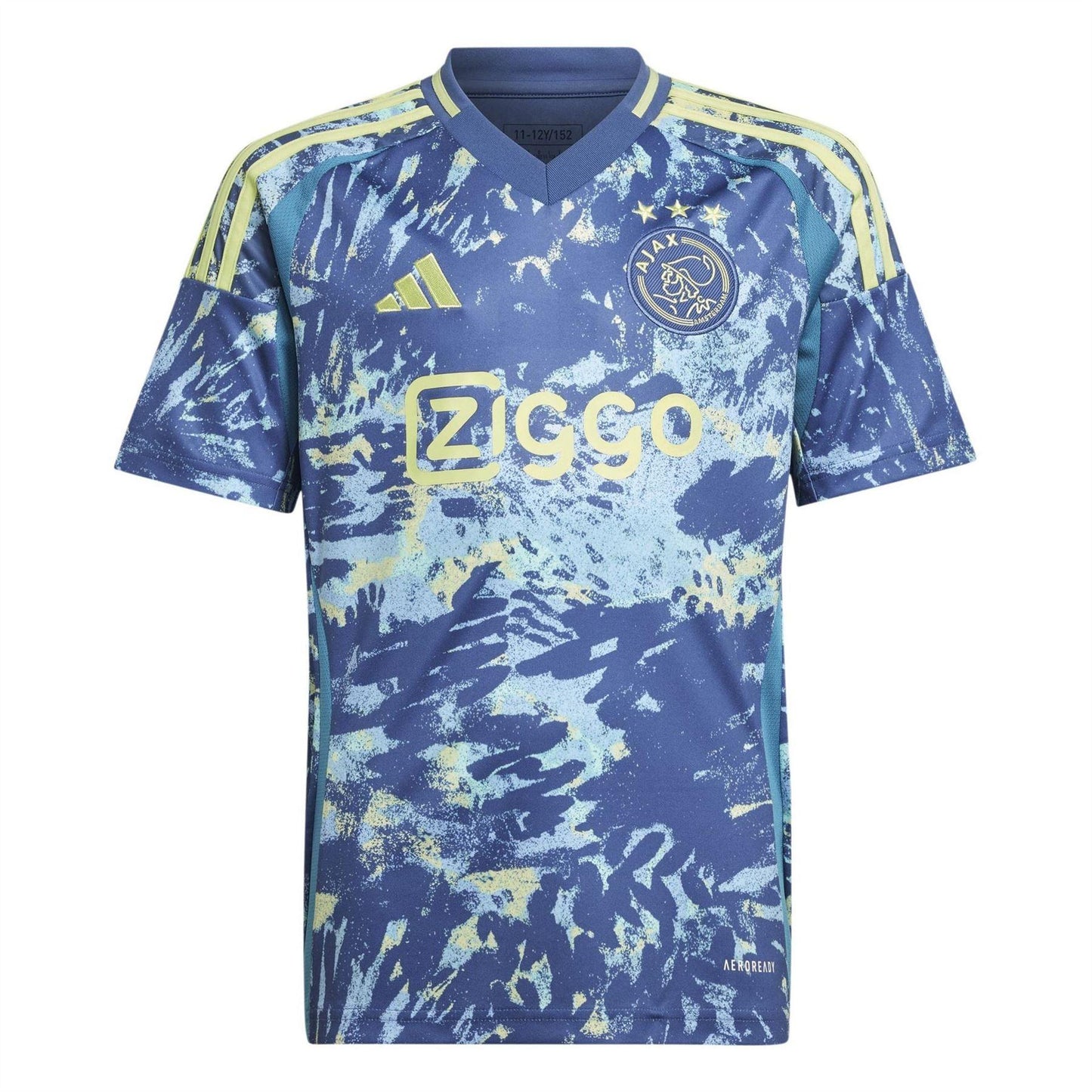 Blue - Front - Adidas Childrens-Kids Ajax Away Shirt