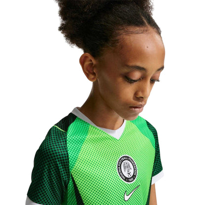 Green-White - Side - Nike Childrens-Kids Fifa World Cup 2026 Nigeria FC Home Shirt