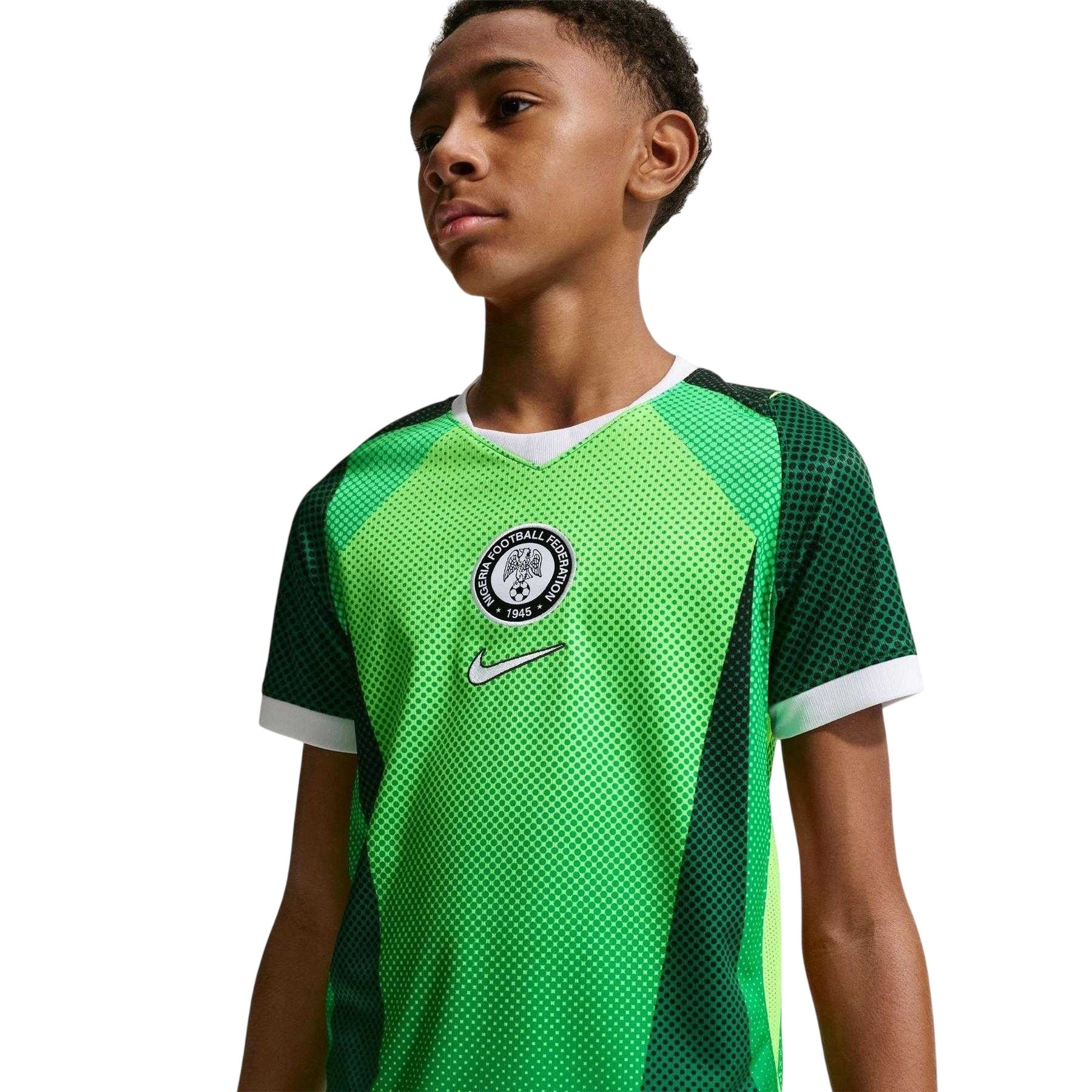 Green-White - Lifestyle - Nike Childrens-Kids Fifa World Cup 2026 Nigeria FC Home Shirt