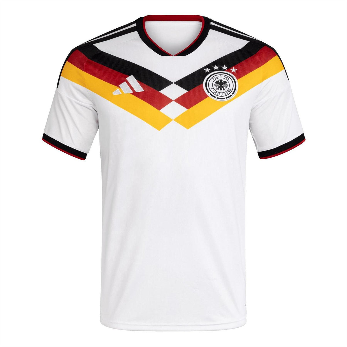 White-Black - Front - Adidas Mens World Cup 2026 Germany DFB Home Shirt
