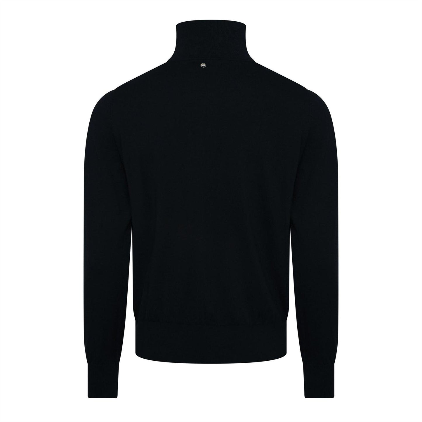 Dark Blue - Back - Boss Womens-Ladies Turtle Neck Regular Jumper