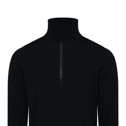 Dark Blue - Side - Boss Womens-Ladies Turtle Neck Regular Jumper