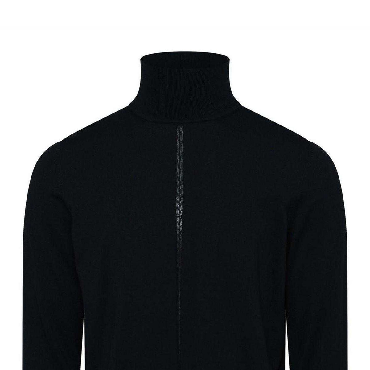 Dark Blue - Side - Boss Womens-Ladies Turtle Neck Regular Jumper