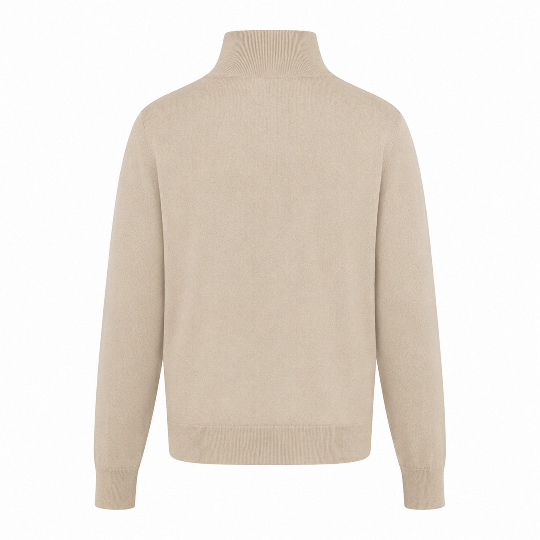 Rust-Copper - Back - Boss Womens-Ladies Turtle Neck Regular Jumper