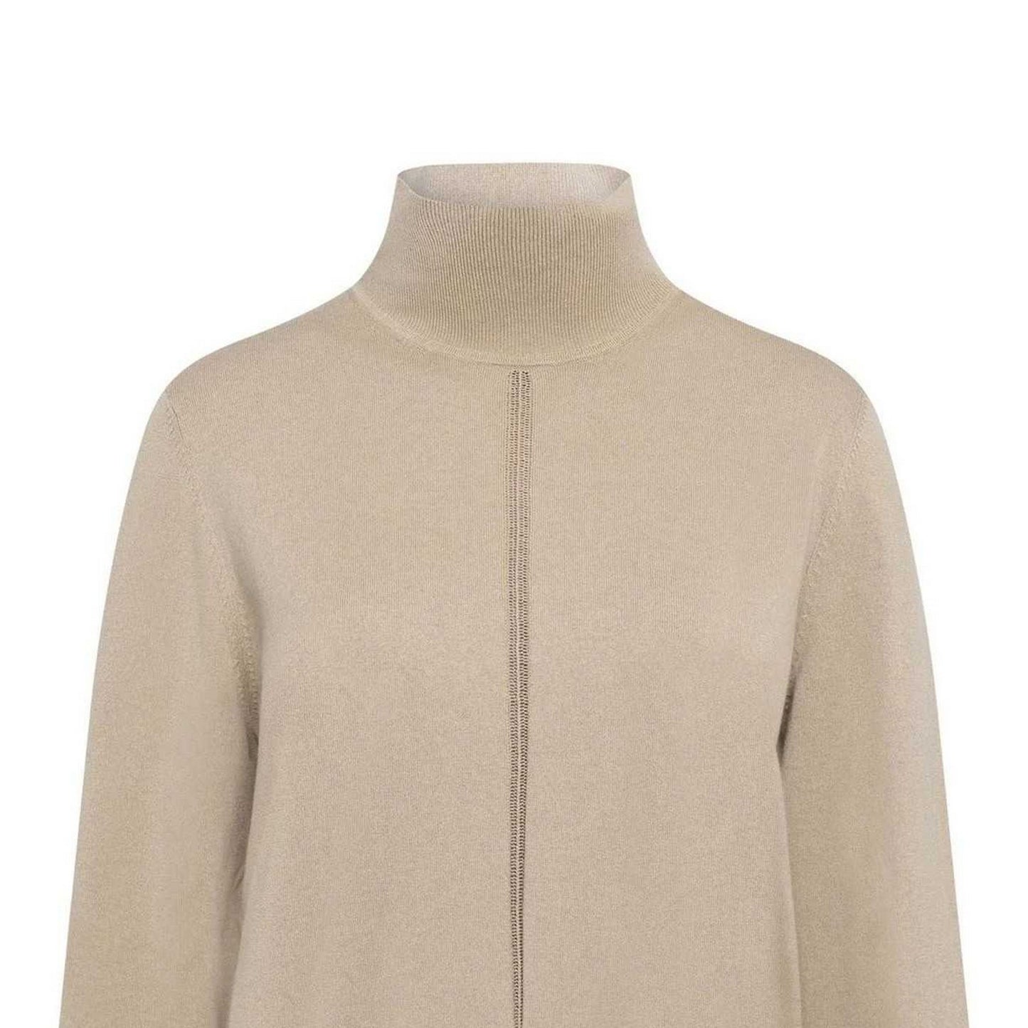 Rust-Copper - Side - Boss Womens-Ladies Turtle Neck Regular Jumper