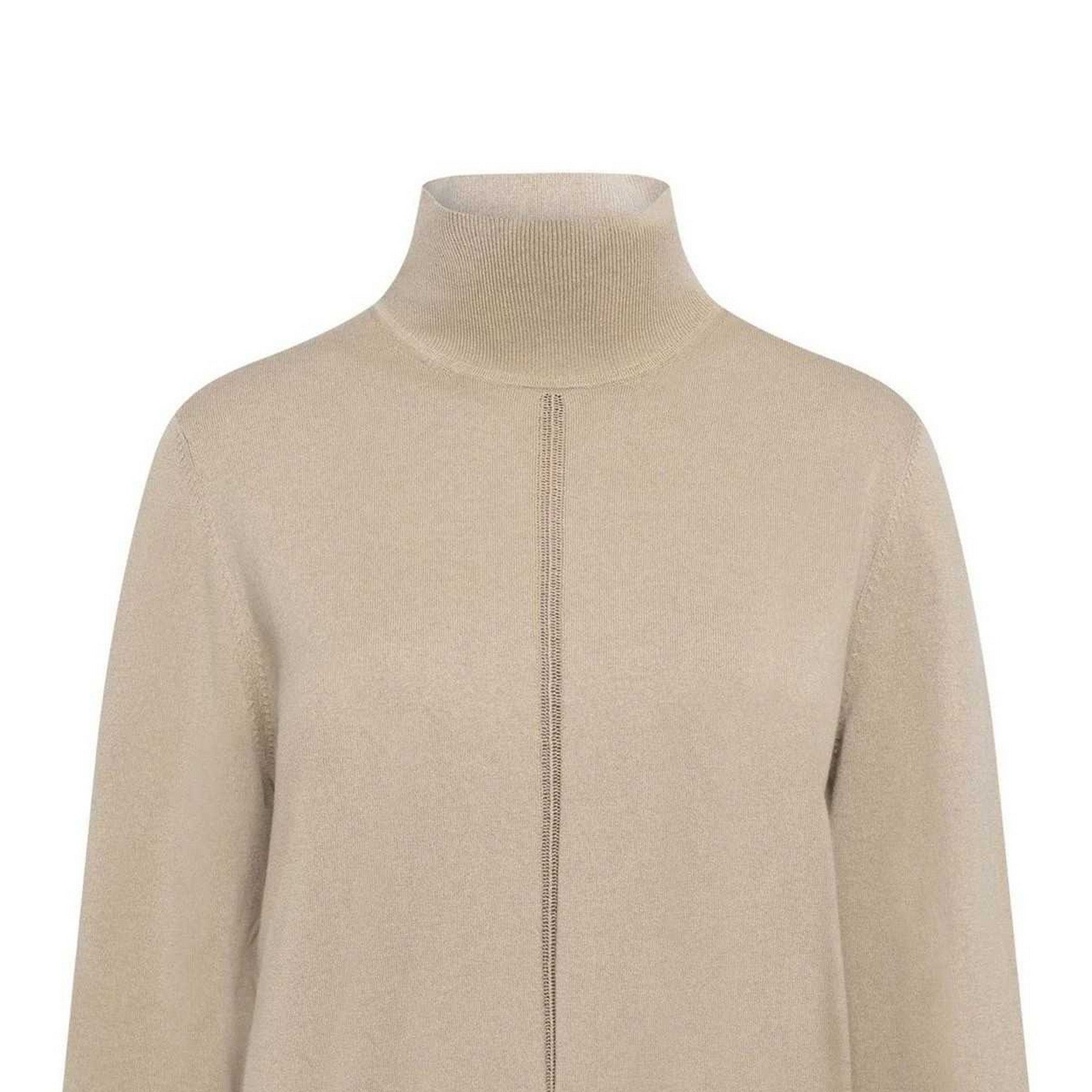 Rust-Copper - Side - Boss Womens-Ladies Turtle Neck Regular Jumper