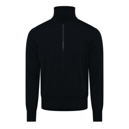 Dark Blue - Front - Boss Womens-Ladies Turtle Neck Regular Jumper