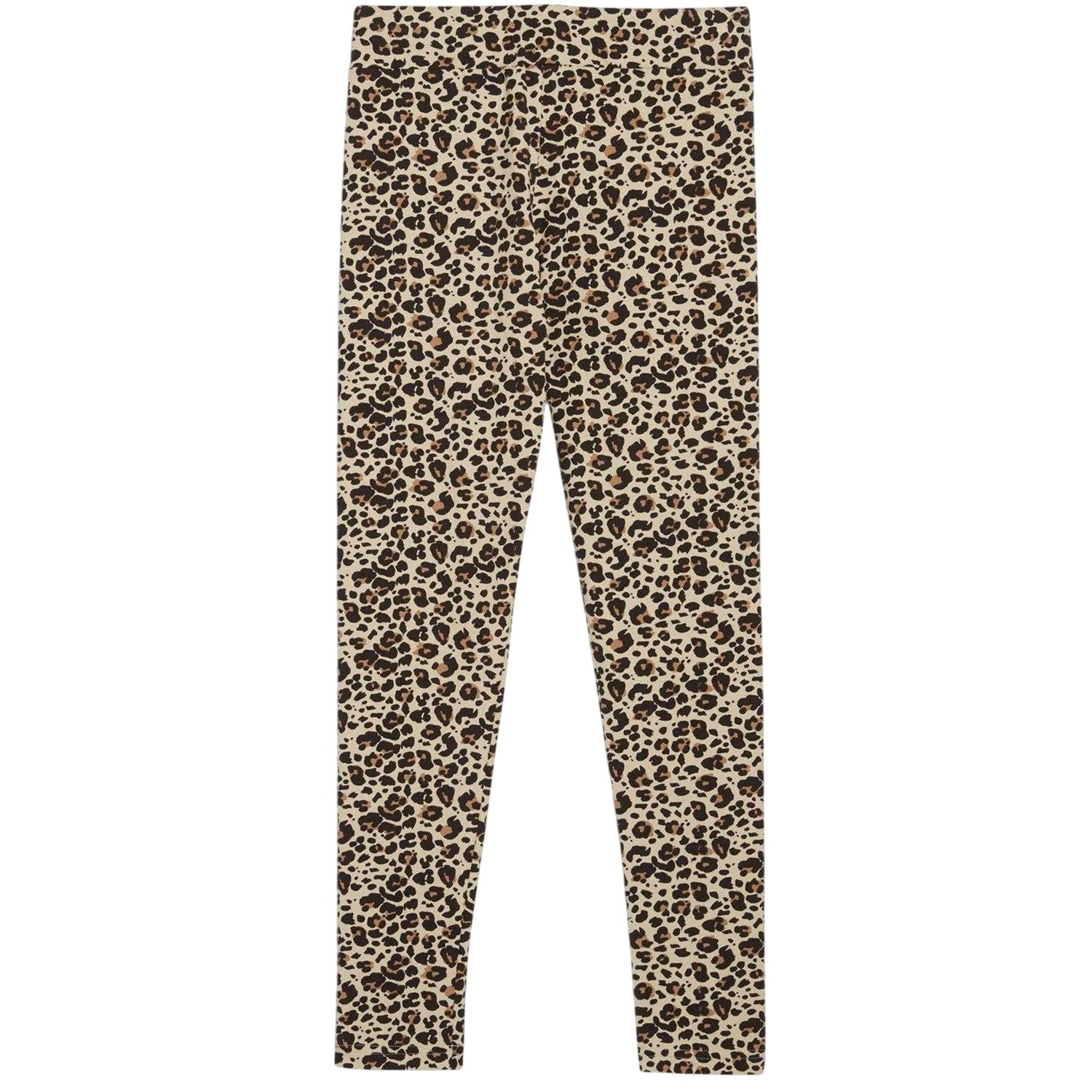 Almond - Back - Puma Girls Leopard Print Tight Leggings