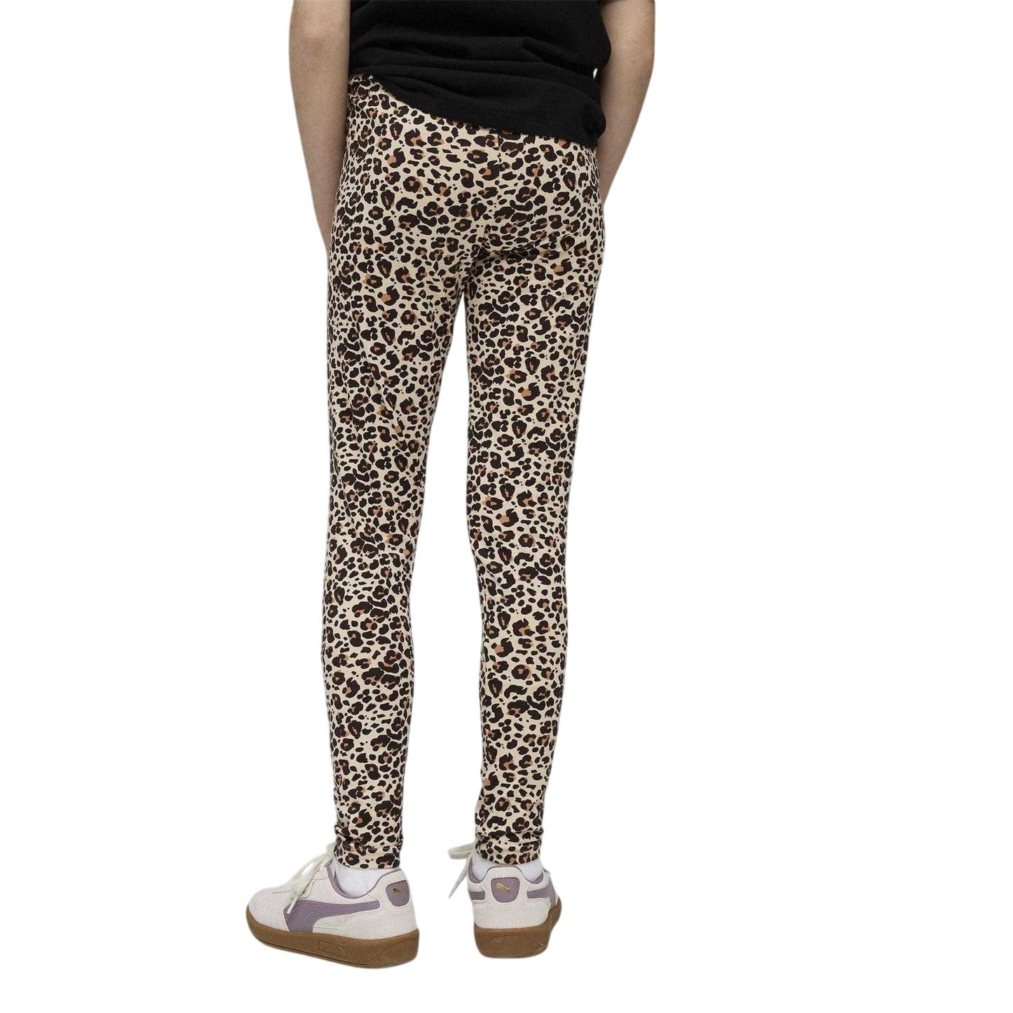 Almond - Lifestyle - Puma Girls Leopard Print Tight Leggings