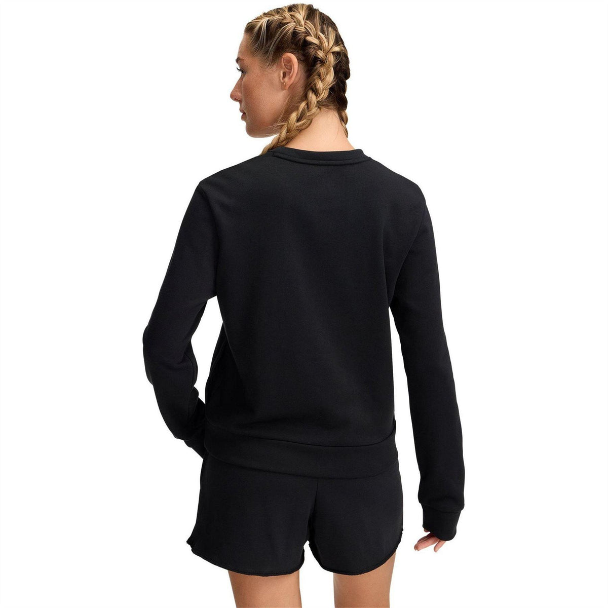 Black - Lifestyle - Under Armour Womens-Ladies Rival French Terry Crew Neck Sweatshirt