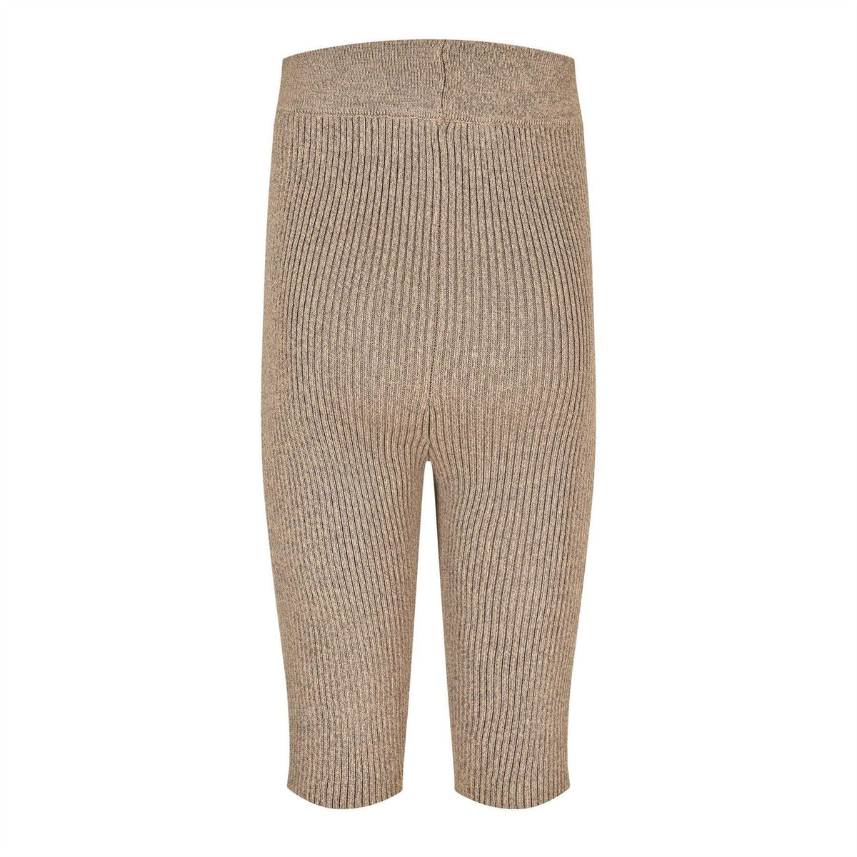 Heather Grey - Back - Fear Of God Essentials Womens-Ladies Ribbed Cycling Shorts