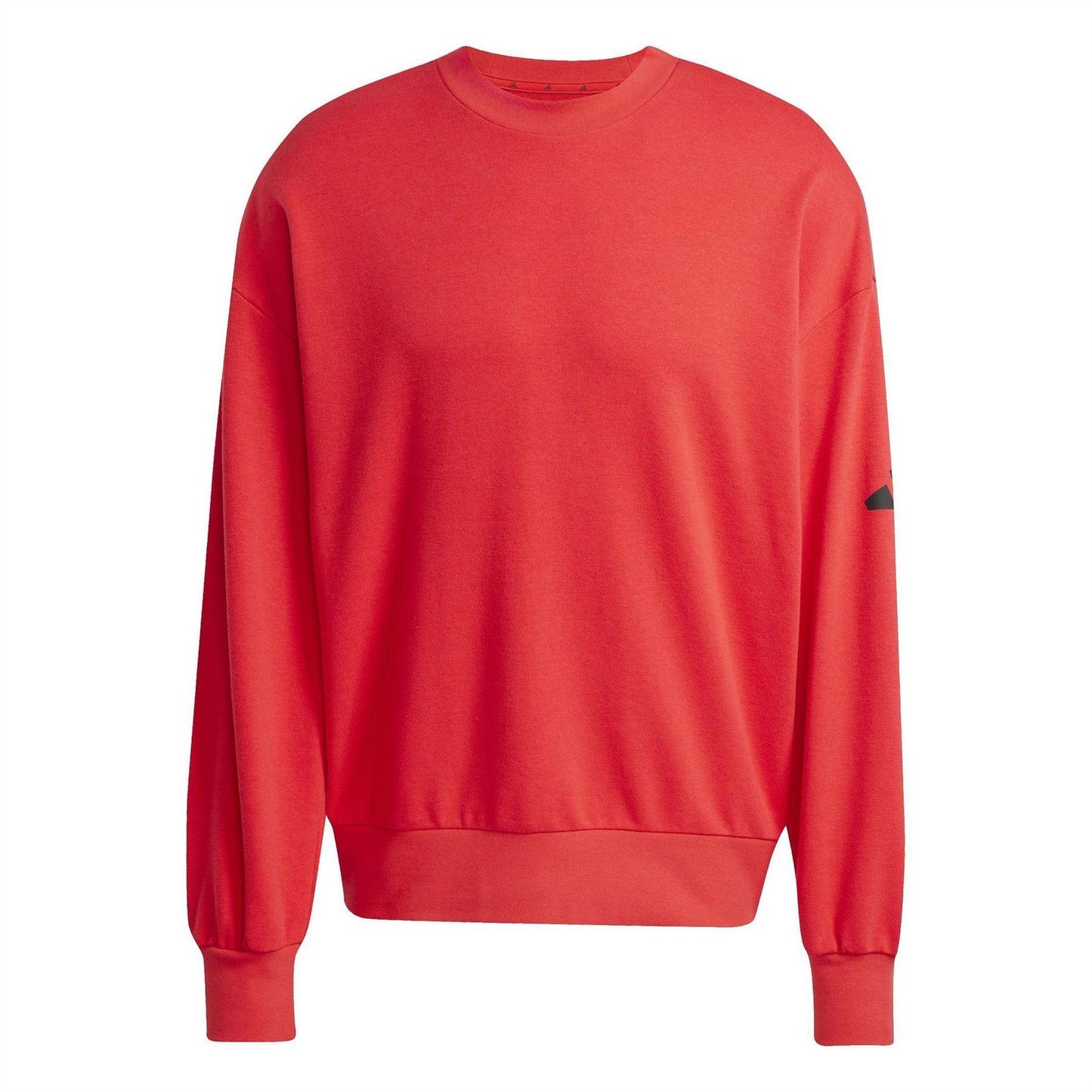 Ruby Red-Black - Front - Adidas Mens Cotton Oversized Sweatshirt