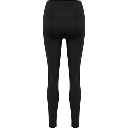 Black - Back - Hummel Womens-Ladies Logo High Waist Tights